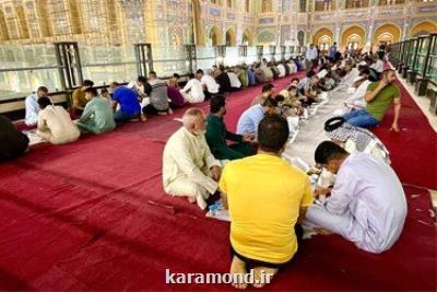 خورانیدن ۲۵۰ هزار زایر حرم علوی در جشن های غدیر